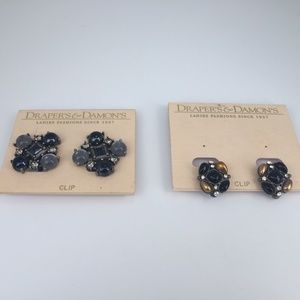 Drapers and Damons clip on earrings